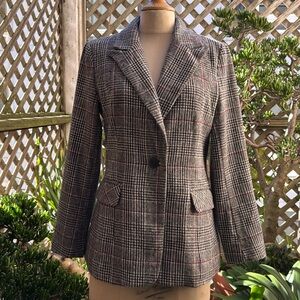 Amazon-Ebossy Plaid Women’s Blazer. Size Small. VGUC
